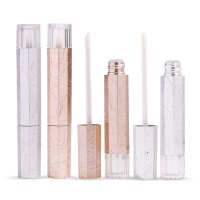 6ml gold silver custom convenient plastic bulk pink lip gloss wand tubes