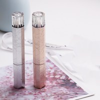 6ml gold silver custom convenient plastic bulk pink lip gloss wand tubes